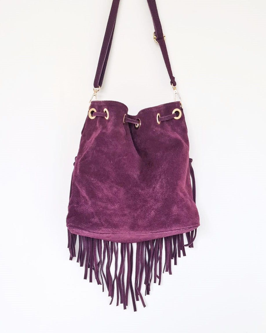Sac Arizona violet en cuir