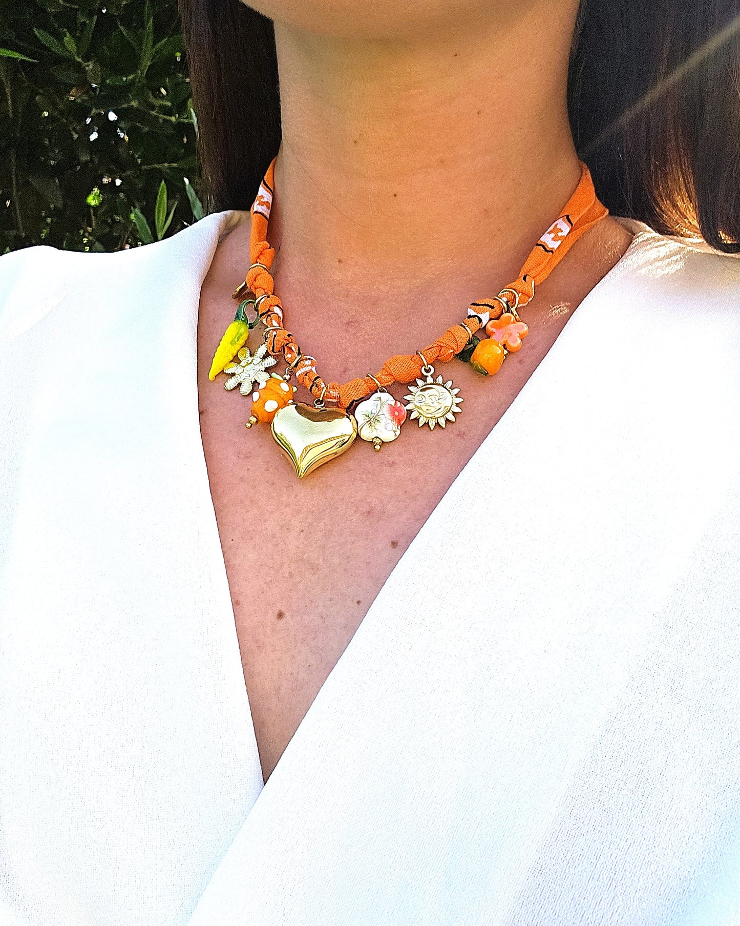 Collier Bandana orange
