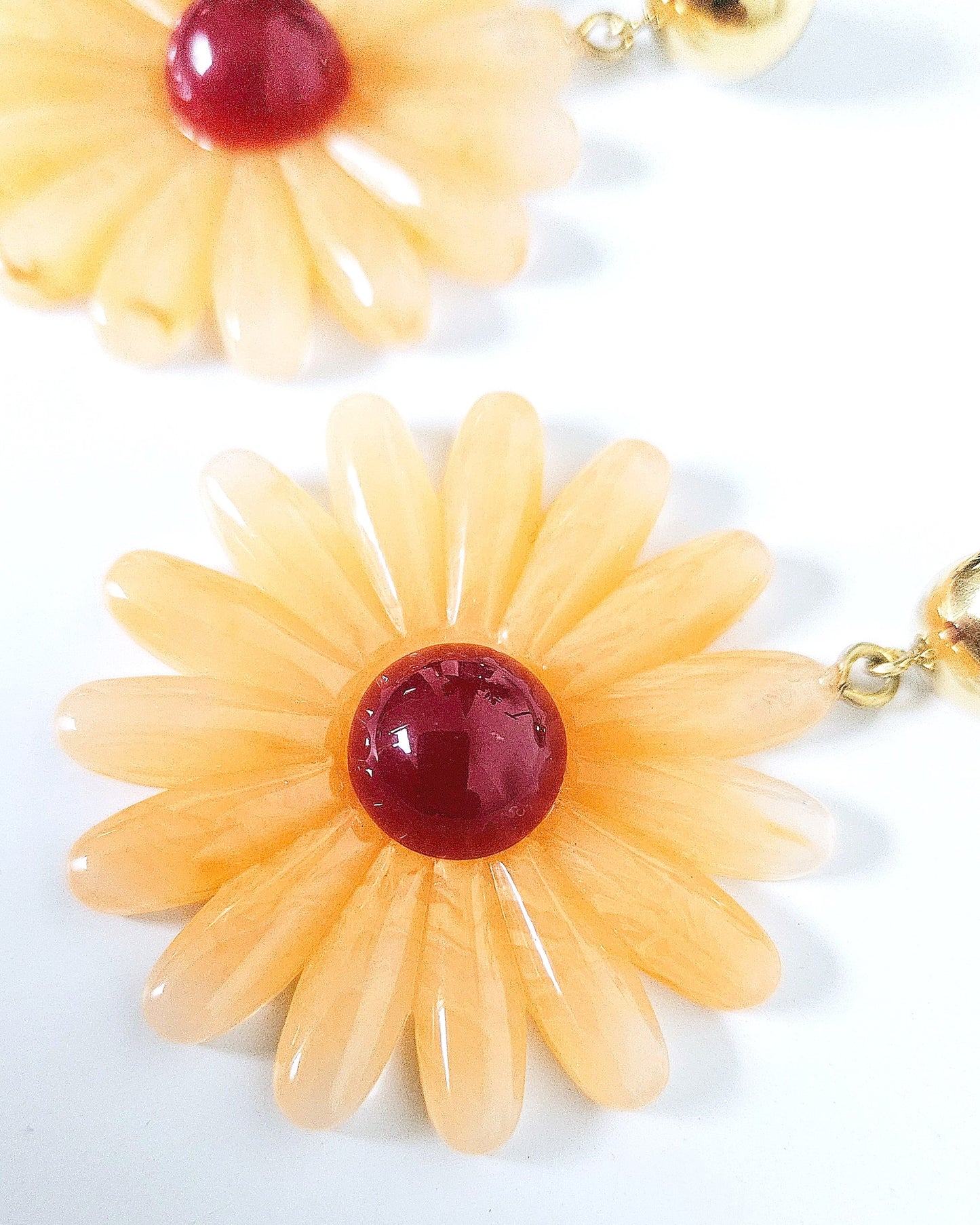 Boucles d'oreilles Blossom orange