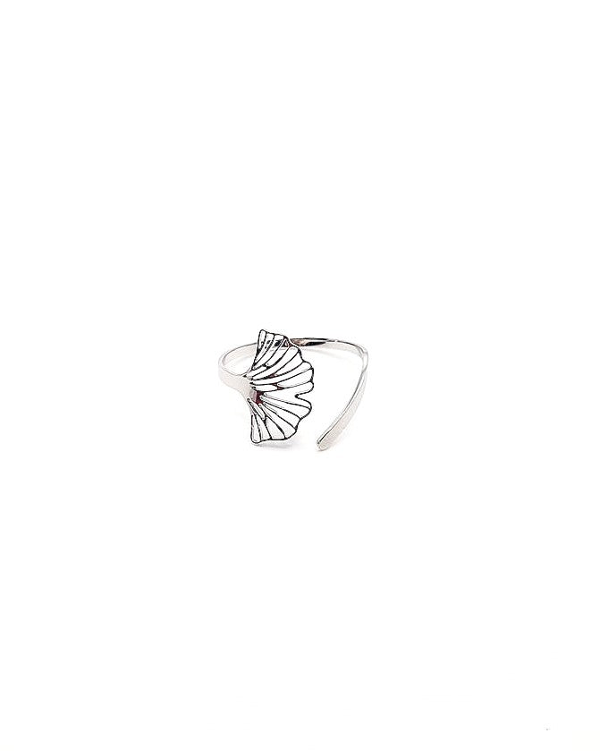 Bague Ginkgo argent