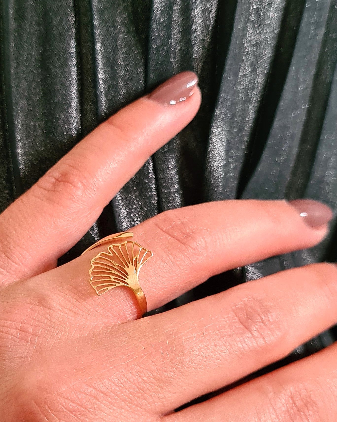 Bague Ginkgo or