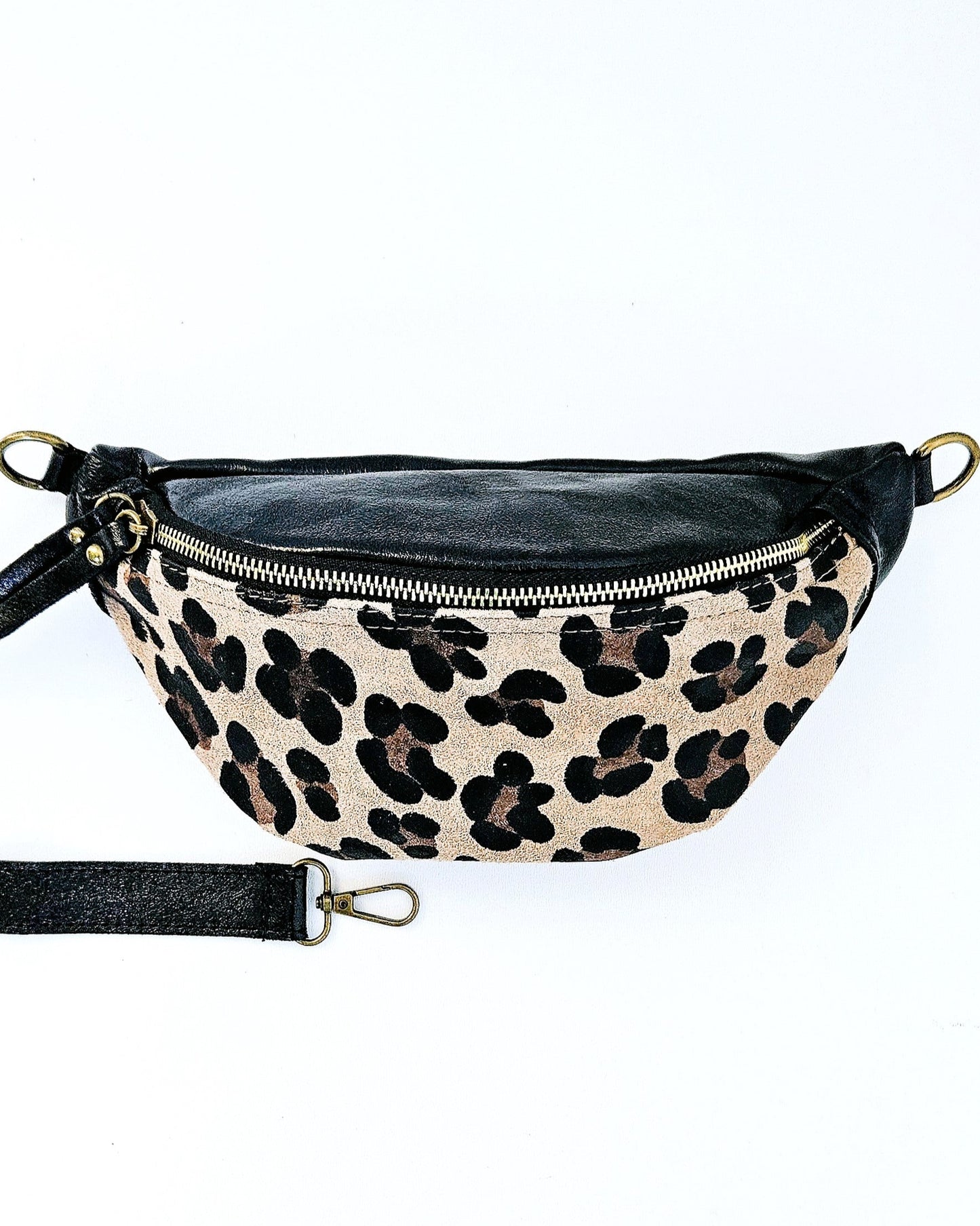 Sac banane Léo noir irisé
