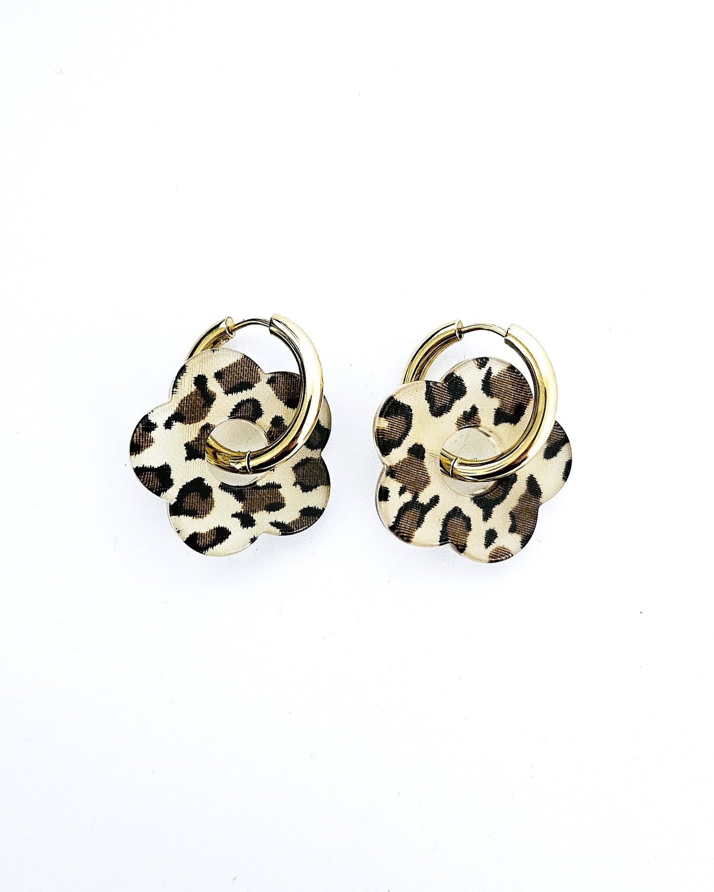 Boucles d'oreilles Lola léopard