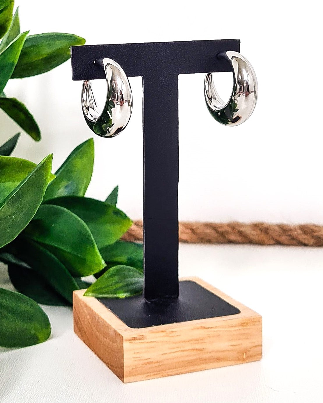 Boucles d'oreilles Luna argent