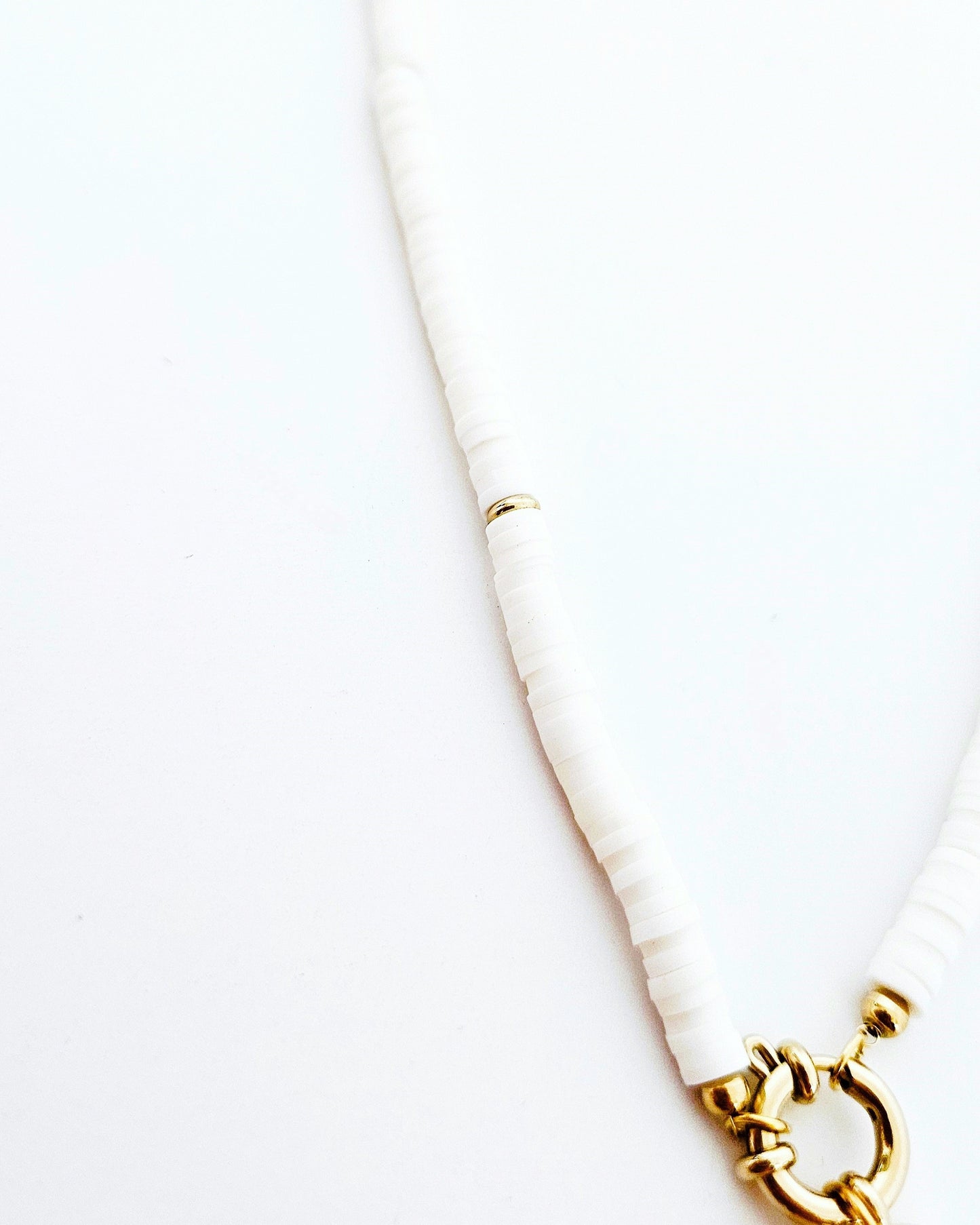 Collier Palmier blanc