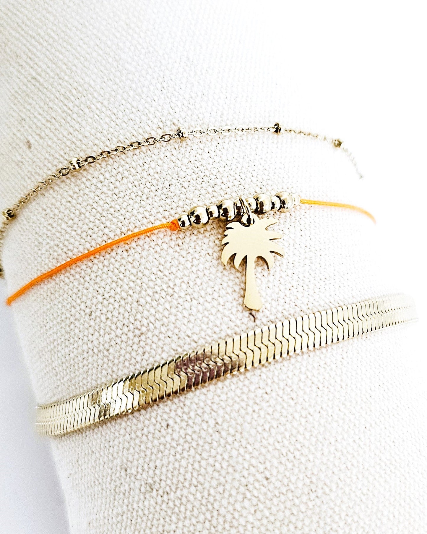 Bracelet Palmier orange