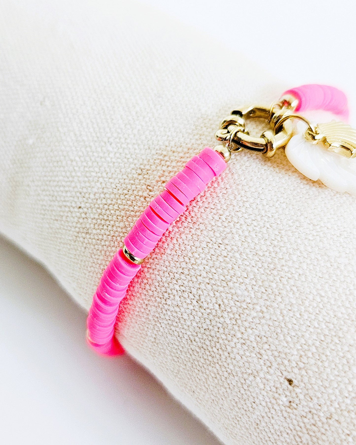 Bracelet Palmier rose