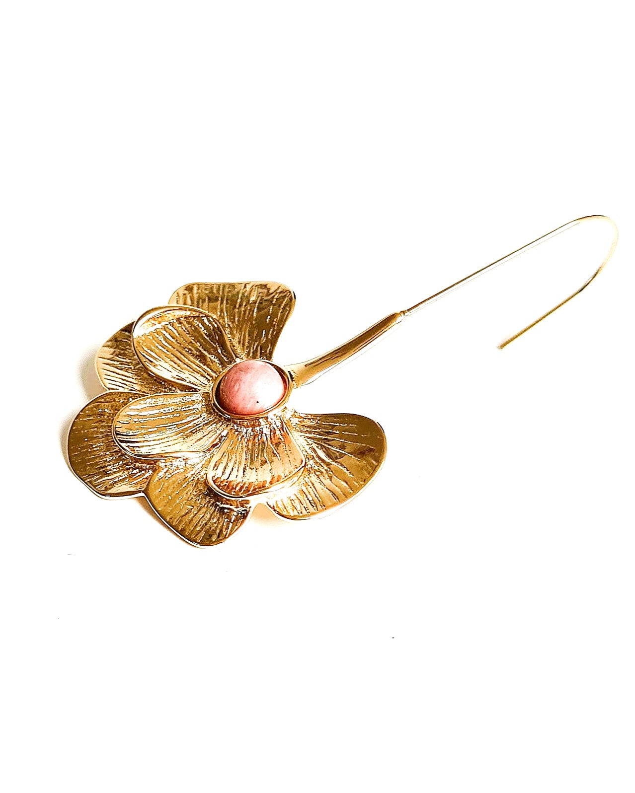 Boucles d'oreilles Pensée rose