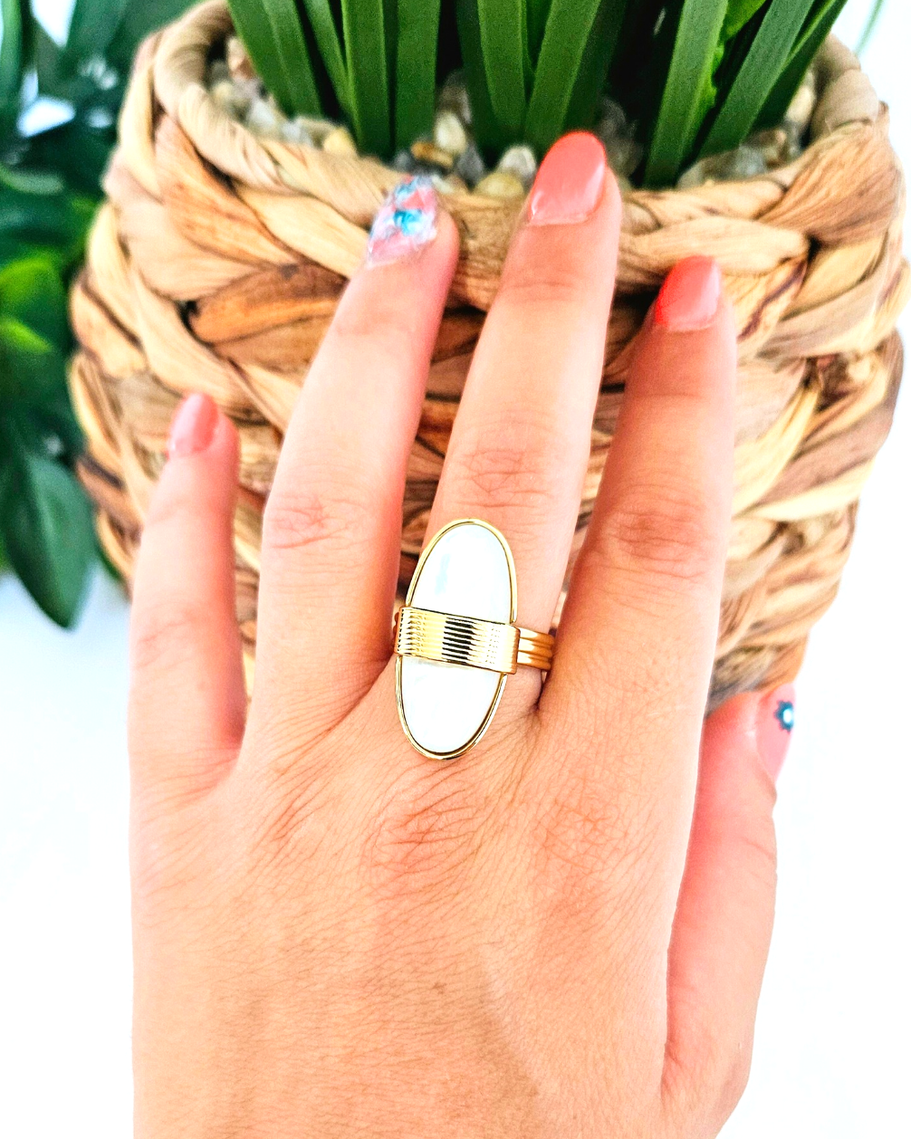 Bague Petra nacre