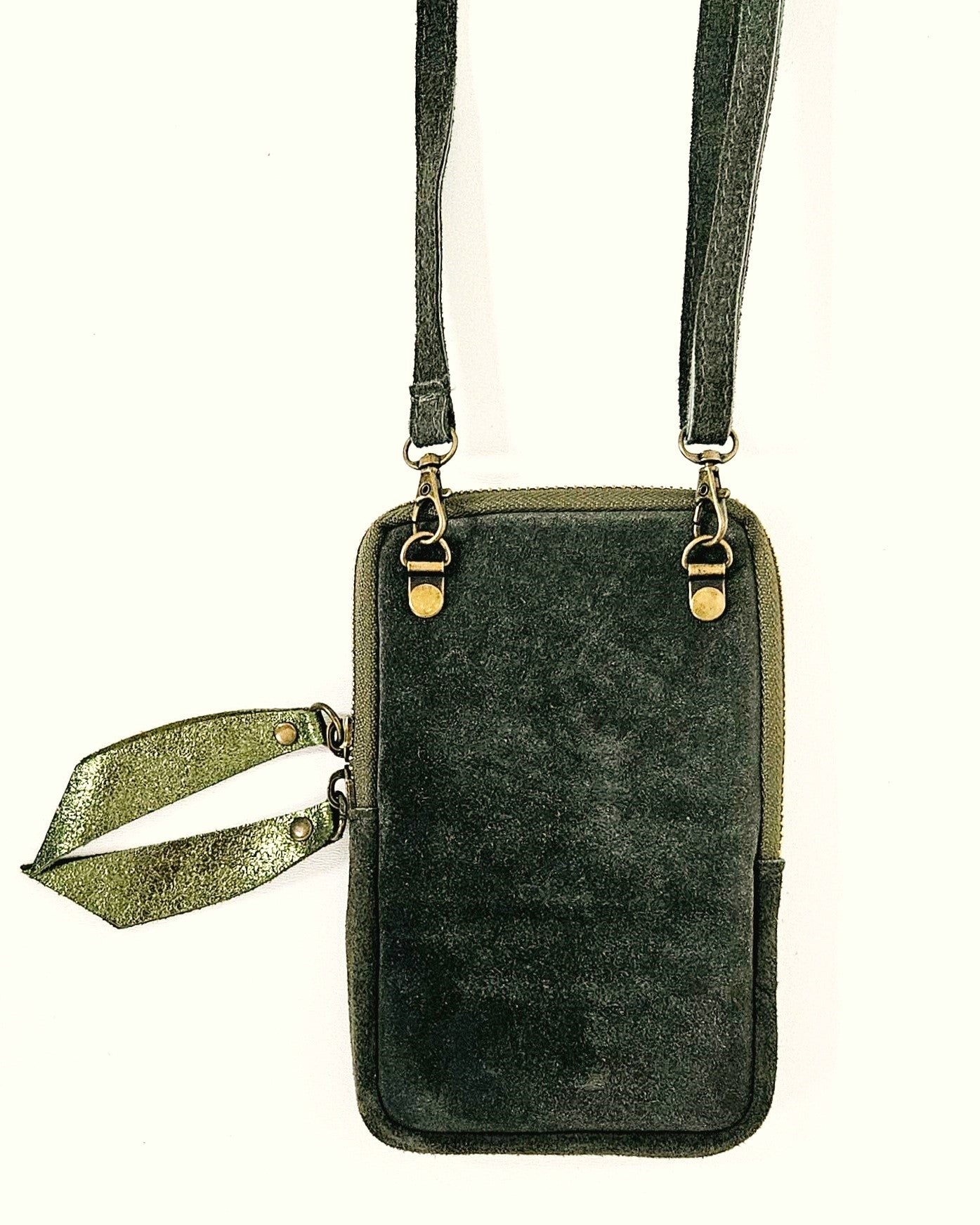 Pochette pour téléphone kaki