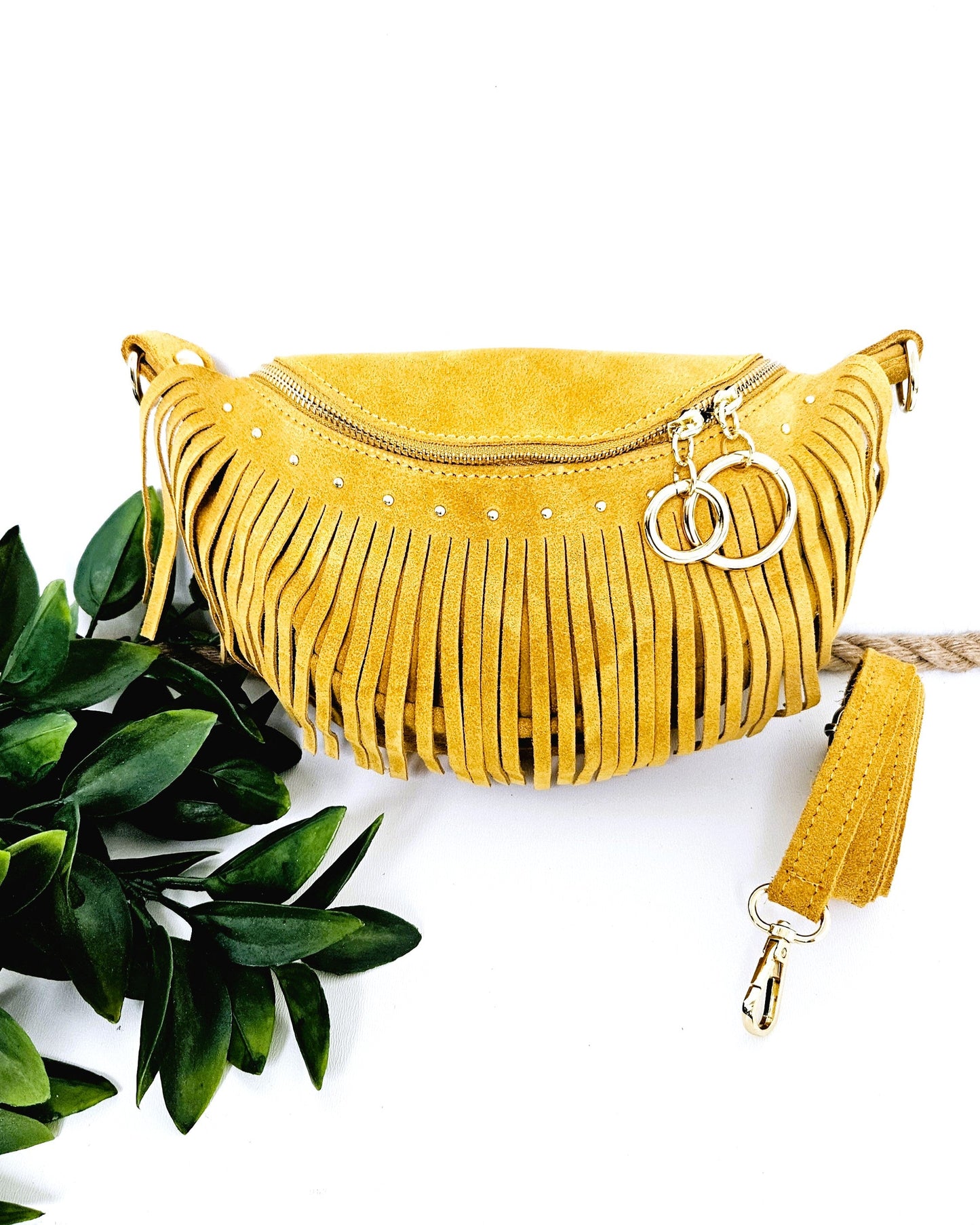 Sac banane Texas jaune moutarde