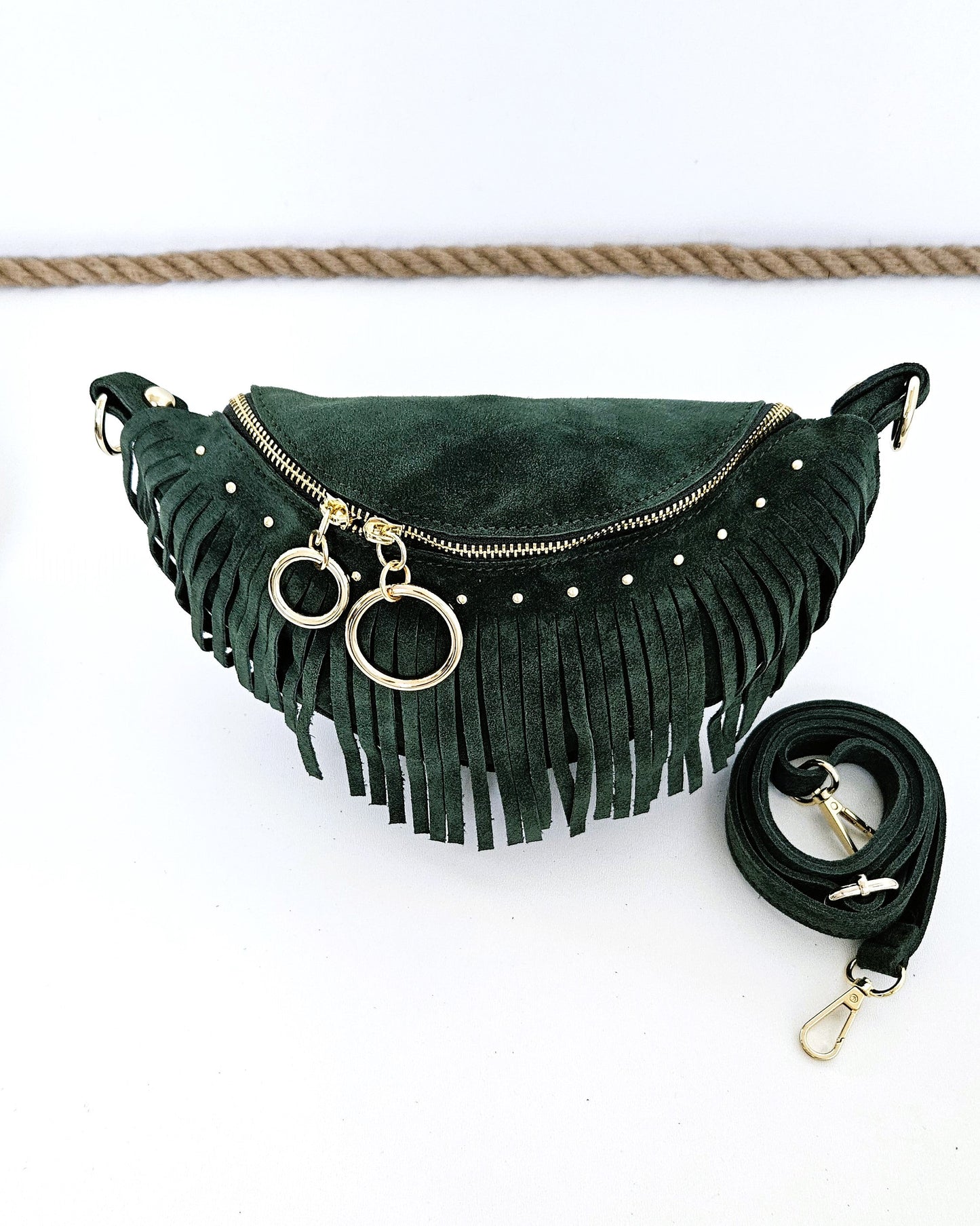 Sac banane Texas vert