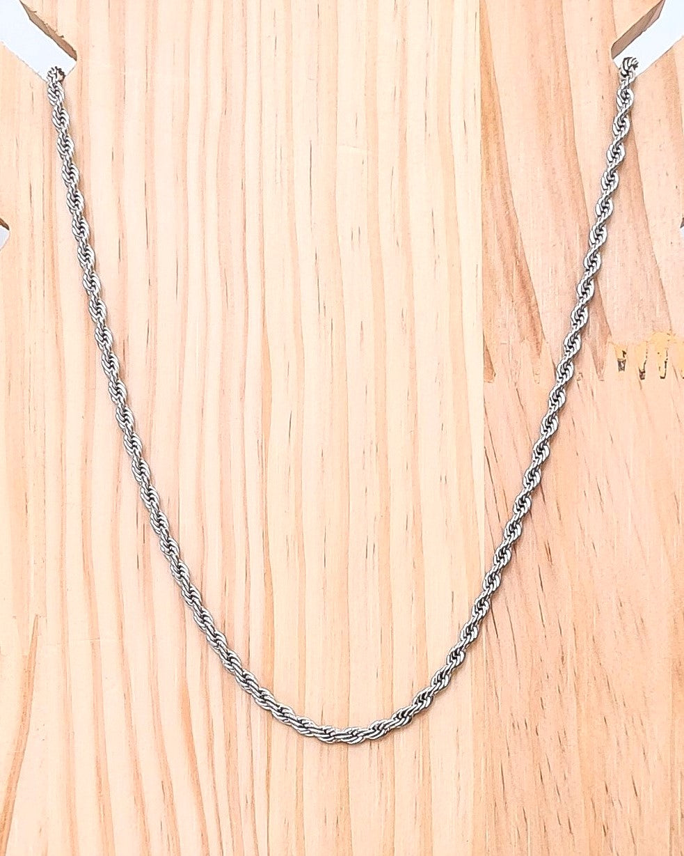 Collier Twist argent