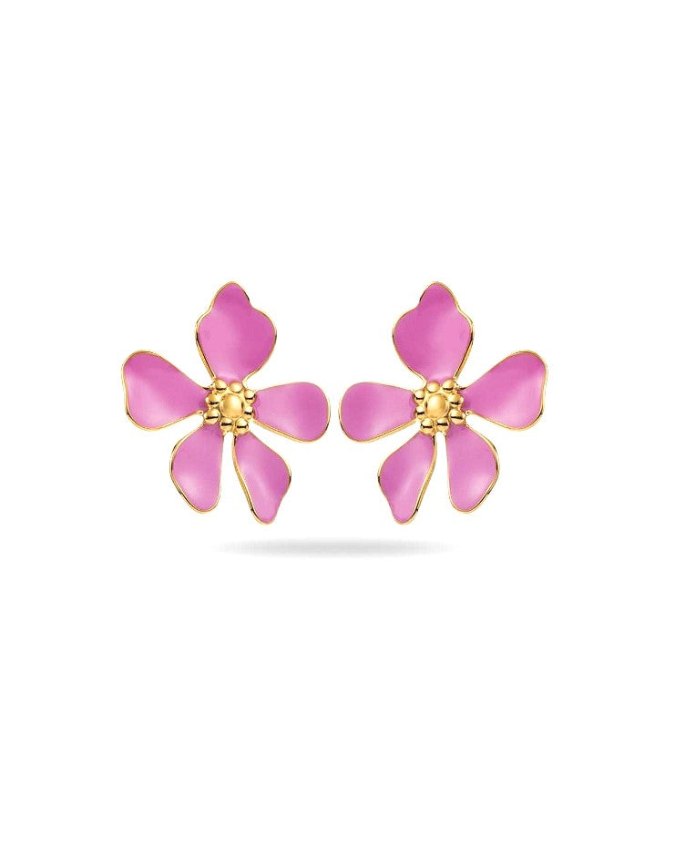 Boucles d'oreilles Violette