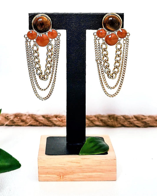Boucles d'oreilles Ambre