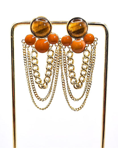 Boucles d'oreilles Ambre
