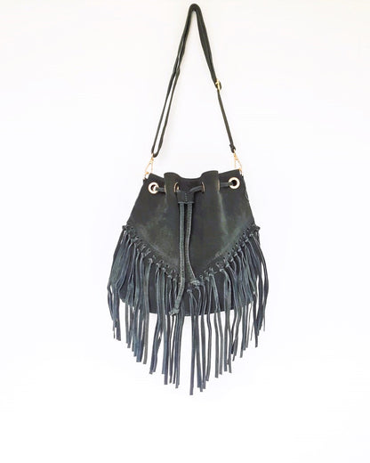 Sac Arizona kaki en cuir