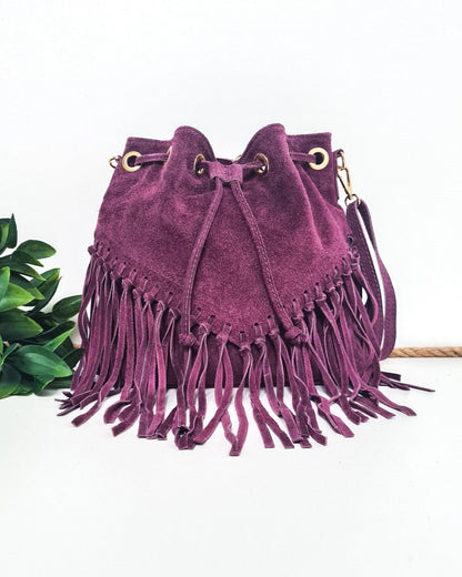 Sac Arizona violet en cuir