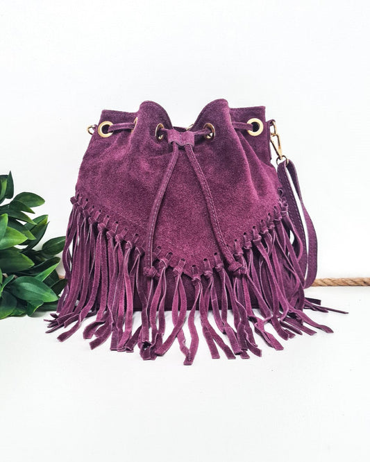 Sac Arizona violet en cuir