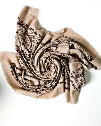 Echarpe Bandana beige