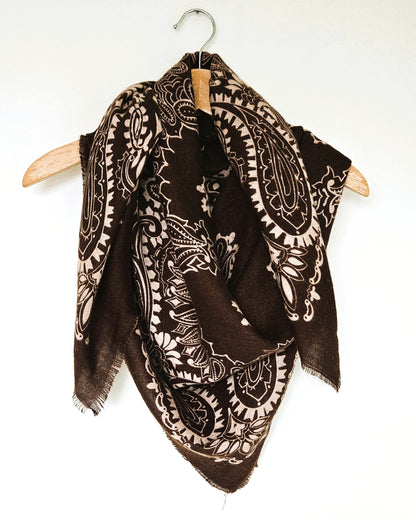 Echarpe Bandana chocolat