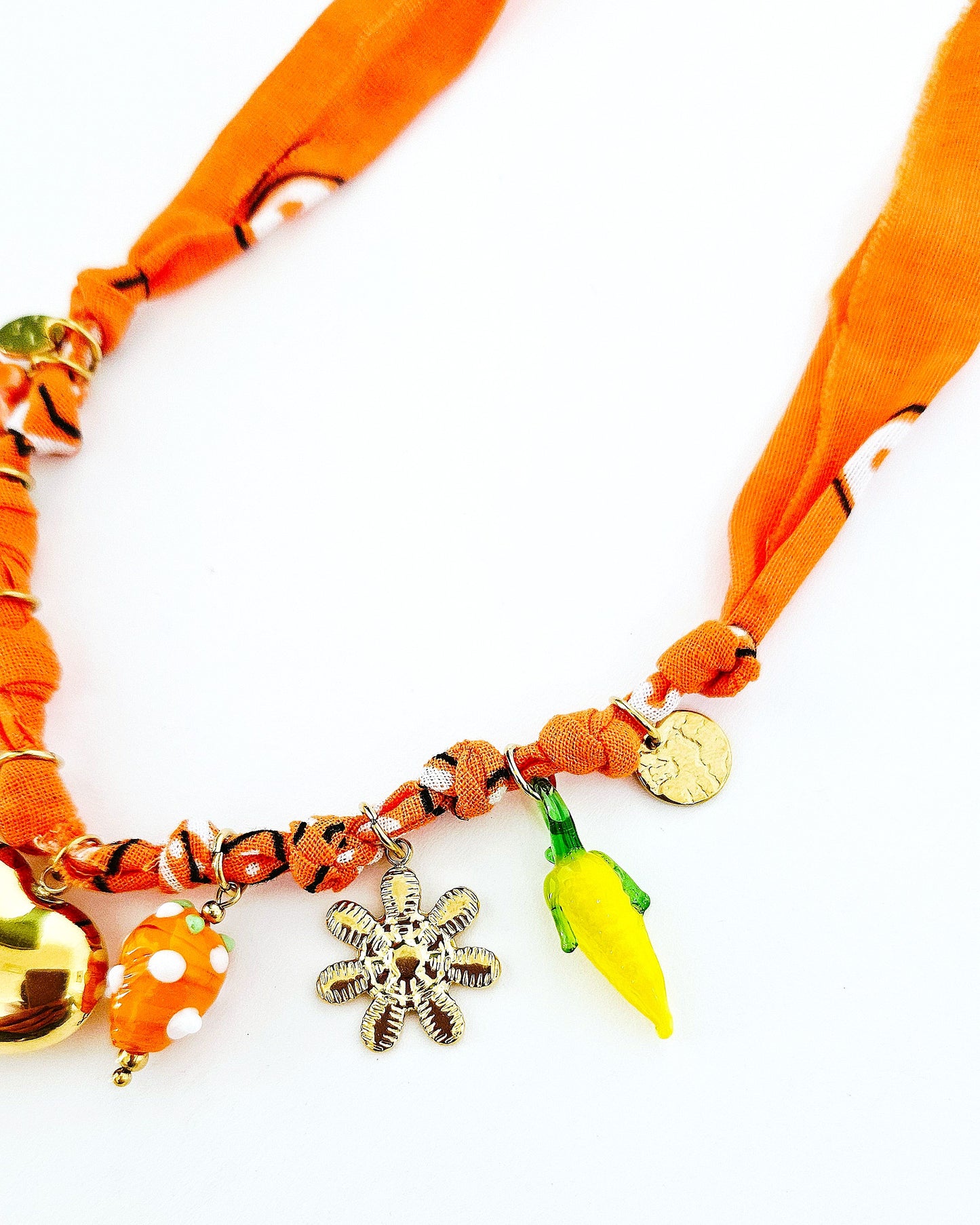 Collier Bandana orange