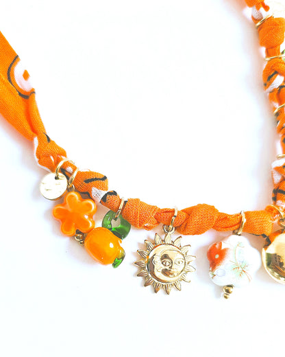 Collier Bandana orange