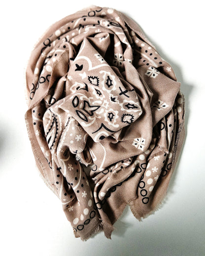 Echarpe Bandana taupe