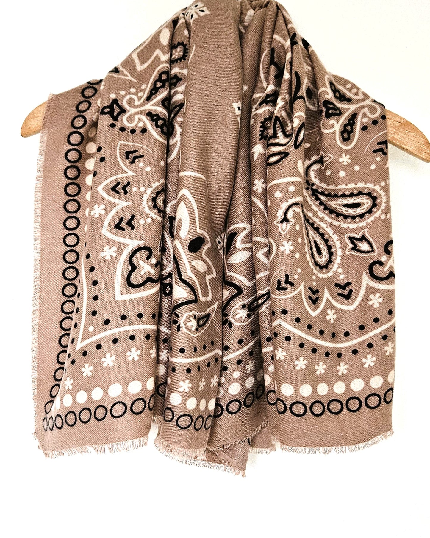 Echarpe Bandana taupe