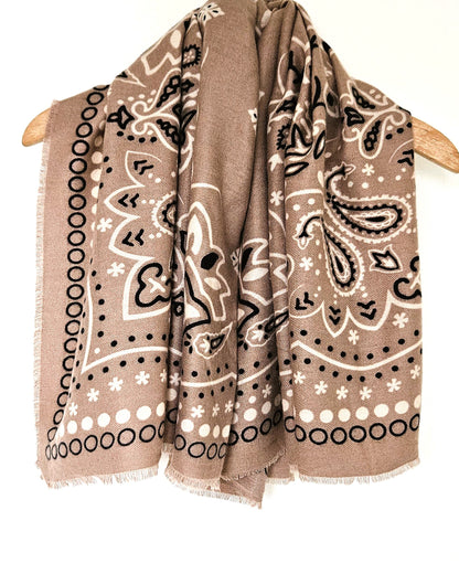 Echarpe Bandana taupe