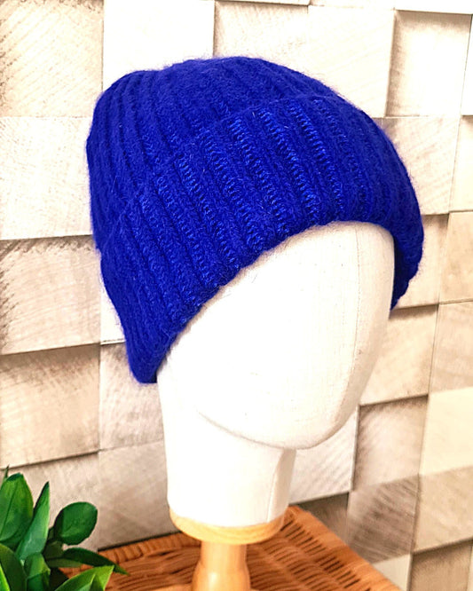 Bonnet Angora bleu