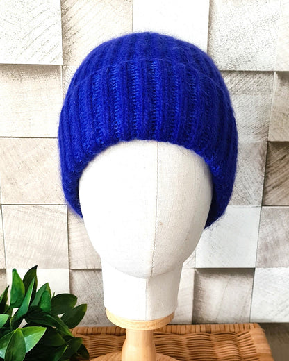 Bonnet Angora bleu