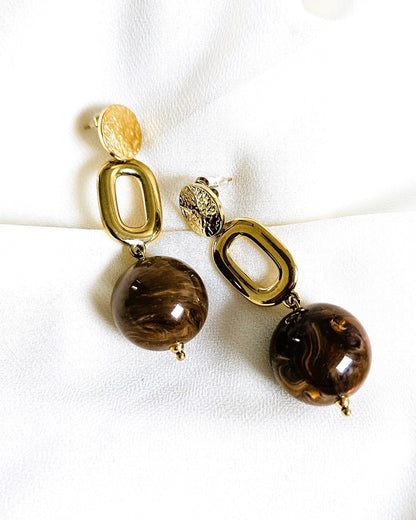 Boucles d'oreilles Brownie