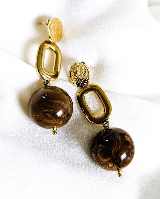 Boucles d'oreilles Brownie