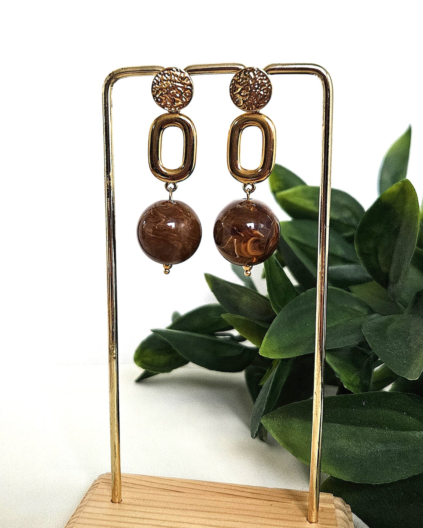 Boucles d'oreilles Brownie