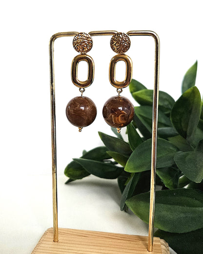 Boucles d'oreilles Brownie