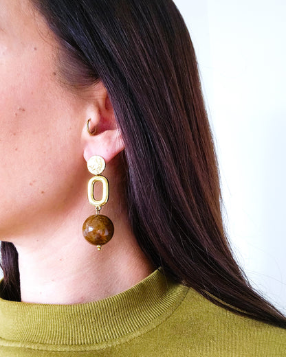 Boucles d'oreilles Brownie