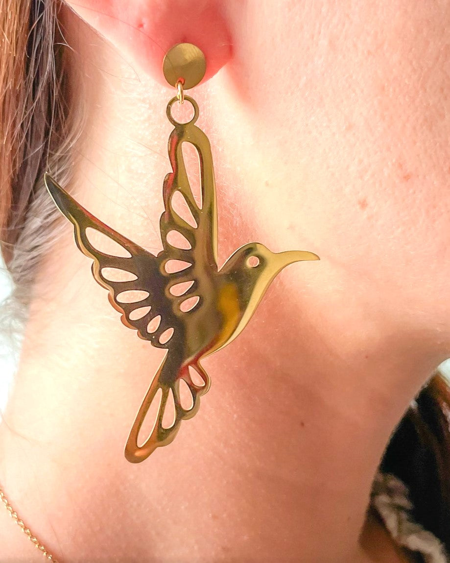Boucles d'oreilles Colibri