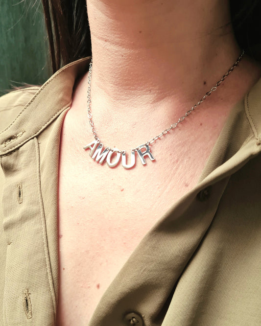 Collier Amour argent