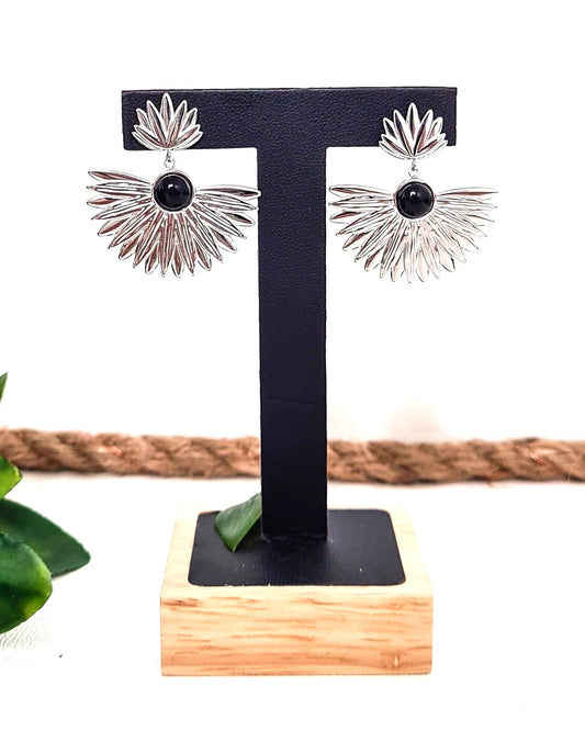 Boucles d'oreilles Daphné argent