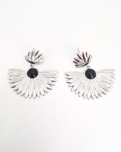 Boucles d'oreilles Daphné argent