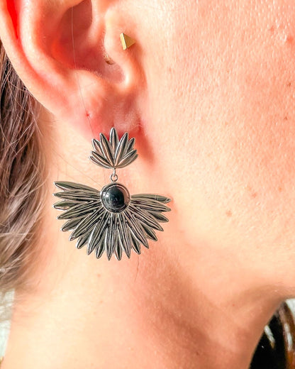 Boucles d'oreilles Daphné argent