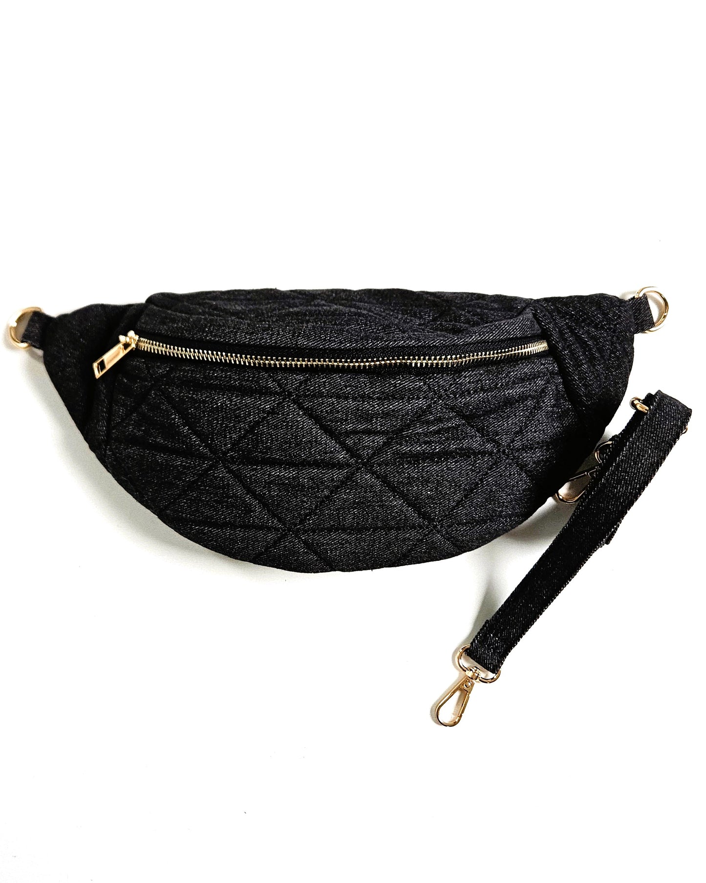 Sac banane Denim matelassé