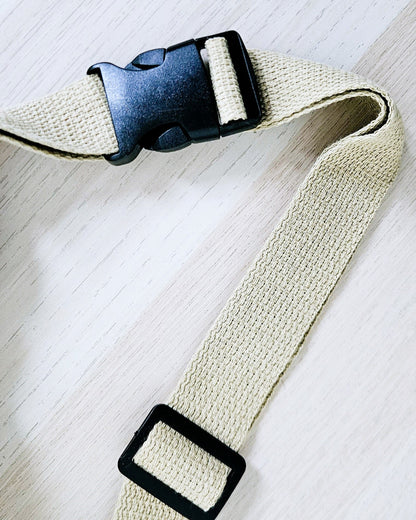 Sac banane Eva en velours côtelé beige