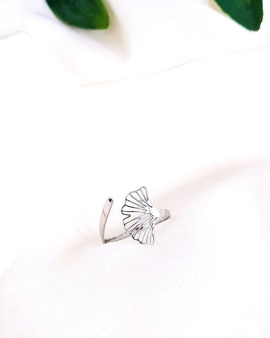 Bague Ginkgo argent