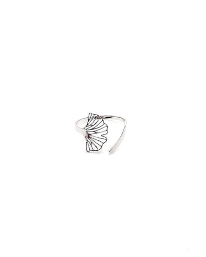 Bague Ginkgo argent
