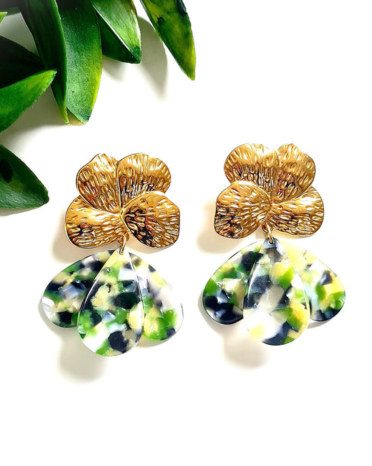 Boucles d'oreilles Green paradise