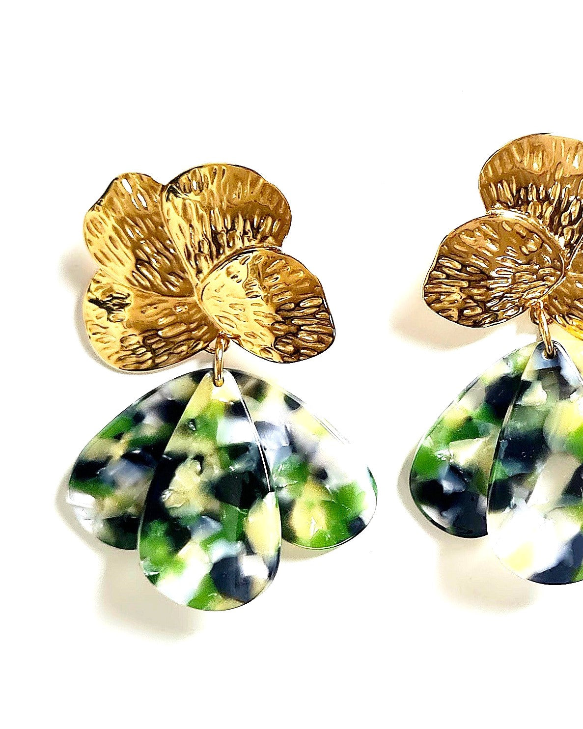 Boucles d'oreilles Green paradise