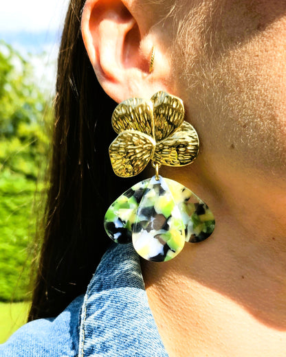 Boucles d'oreilles Green paradise