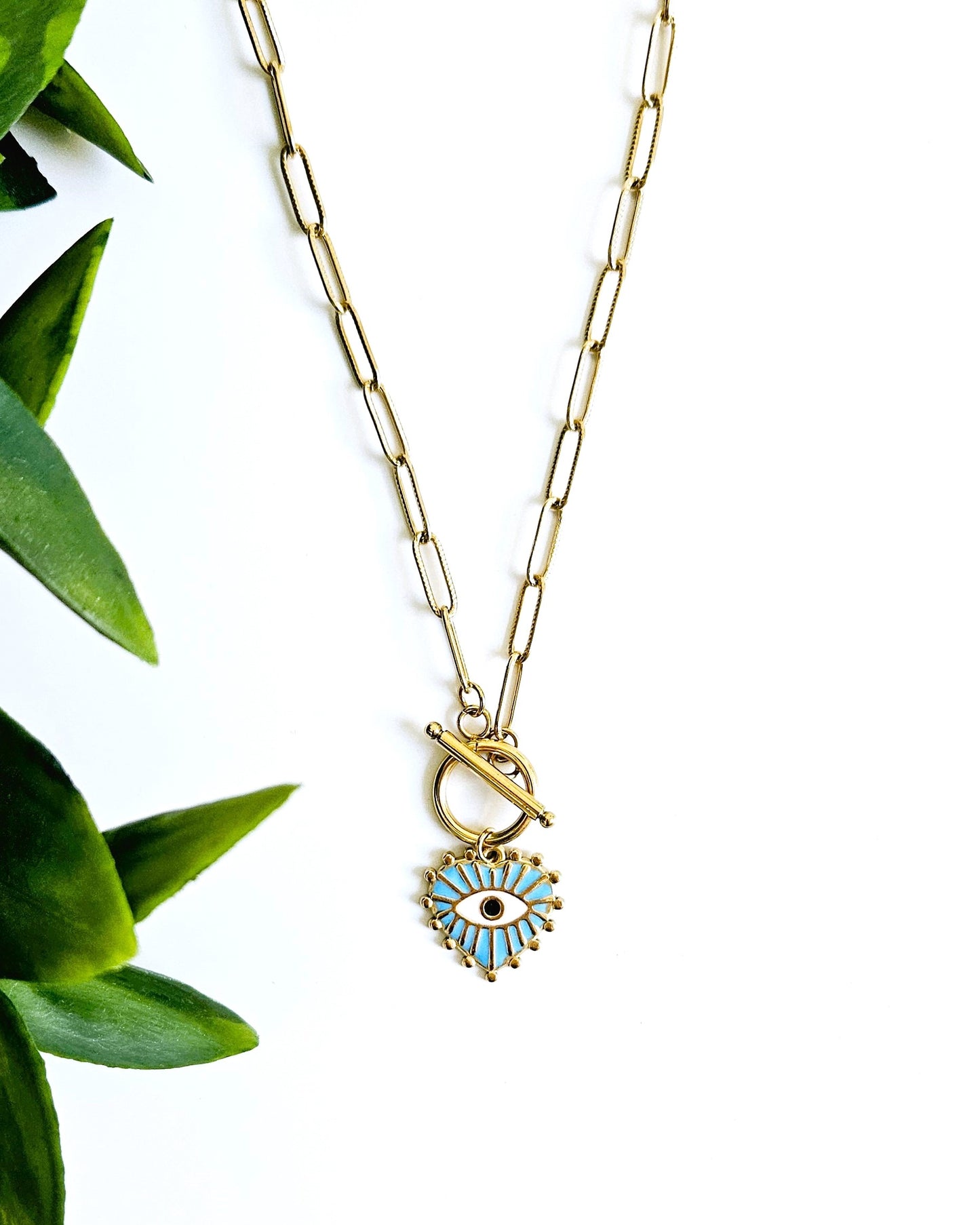 Collier Grigri bleu